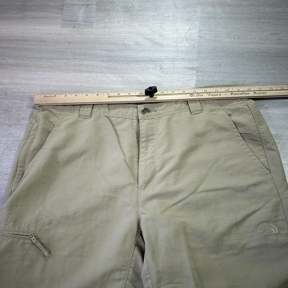 The North Face Pants Mens 40x31 Beige Nylon Hiking Zip Pocket Outdoor‎ Trail